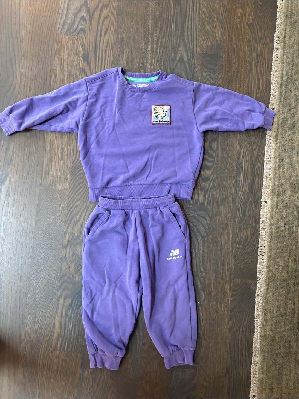 New Balance Kids Purple Sweatshirt & Joggers Set